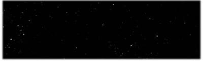 Urban Starfield cylinder film: scattered white stars on black.